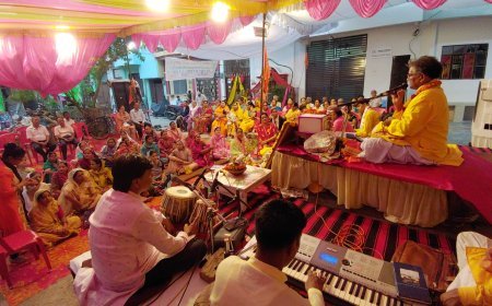भक्ति की रसगंगा में डूबा केशवपुरम: श्रीमद् भागवत कथा का भावपूर्ण समापन, कल होगा विशाल भंडारा