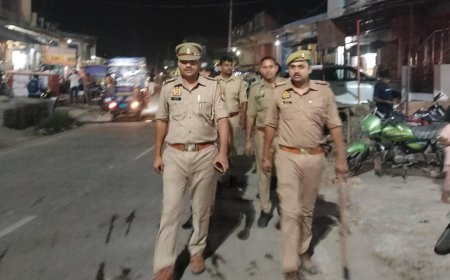 पश्चिम शरीरा पुलिस ने संभाला मोर्चा; अषाढ़ा चौराहे पर पैदल गश्त कर जनता को दिलाया सुरक्षा का भरोसा