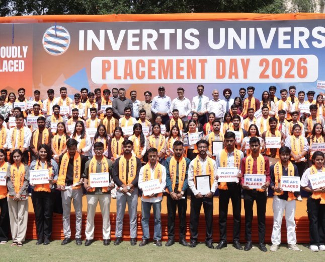 इनवर्टिस यूनिवर्सिटी के 650 से अधिक छात्रों को गूगल, अमेजॉन और डेलॉयट जैसी ग्लोबल कंपनियों में मिला मौका