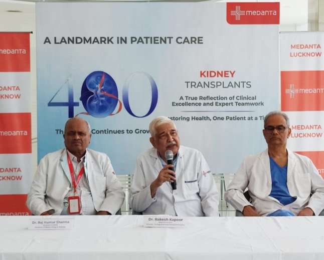 मेदांता लखनऊ ने 400 से अधिक सफल किडनी ट्रांसप्लांट पूरे कर चिकित्सा क्षेत्र में एक नया कीर्तिमान स्थापित किया।
