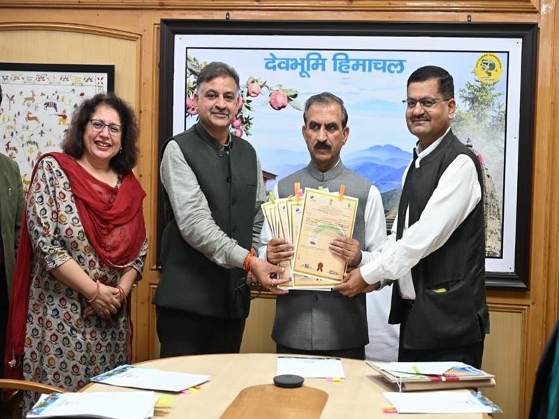 हिमाचल प्रदेश के आठ विशिष्ट पारंपरिक उत्पादों को मिला ऐतिहासिक भौगोलिक संकेत टैग