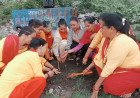 ऋषिकेश: पूर्णानंद घाट पर गूंजा हरित संदेश, गंगा तट को हरा-भरा बनाने के लिए महिलाओं ने संभाली कमान