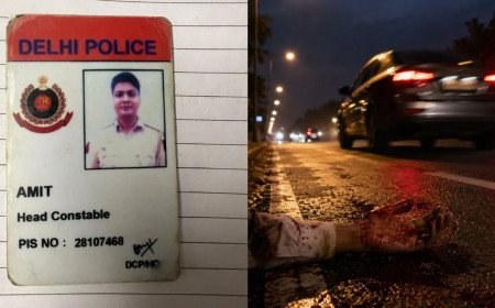दिल्ली में तेज रफ्तार कार की टक्कर से ऑन-ड्यूटी ट्रैफिक पुलिसकर्मी की मौत