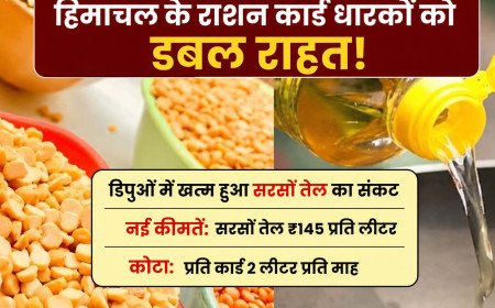 Himachal Pradesh के राशन कार्ड धारकों को डबल राहत: खत्म हुआ सरसों तेल का संकट, जानें नई कीमतें और कोटा