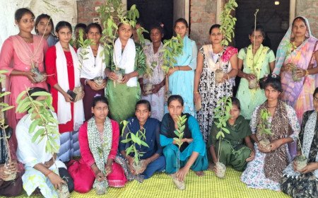 अम्बेडकरनगर: स्वच्छता पखवाड़ा के तहत बरहा में हुआ वृक्षारोपण, जन शिक्षण संस्थान ने बांटे फलदार पौधे