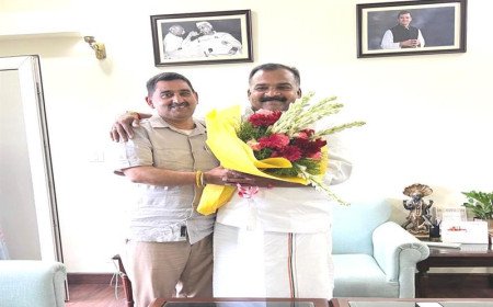 केवल सिंह पठानिया ने तमिलनाडु कांग्रेस अध्यक्ष बी. मणिकम टैगोर से की मुलाकात