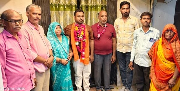अतुल बने ग्राम पंचायत अधिकारी ग्रामीणों ने किया सम्मानित 
