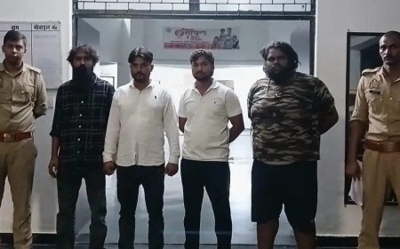 कौशाम्बी में मवेशी व्यापारी से रंगदारी का प्रयास: कोखराज पुलिस ने बोलेरो सवार 4 रंगबाजों को दबोचा, एक फरार