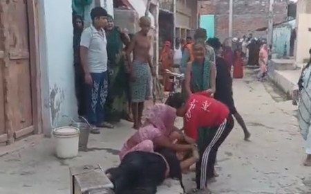 कौशाम्बी: कोर्ट मैरिज का सर्टिफिकेट मांगने गई 7 माह की गर्भवती महिला की बेरहमी से पिटाई, वीडियो वायरल