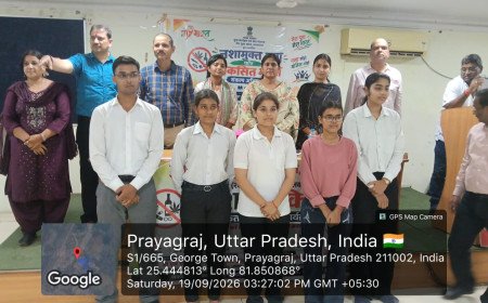 कुलभास्कर आश्रम पीजी कॉलेज में नशामुक्त युवा व विकसित भारत पर व्याख्यान: "नशे की राह पर जाने से पहले ही मुड़ जाएं"