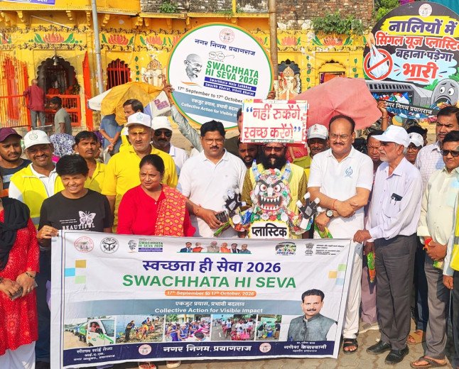 सेवा संकल्प अभियान के तहत सिविल डिफेंस ने दशाश्वमेध घाट पर चलाया स्वच्छता अभियान, दिया सफाई का संदेश