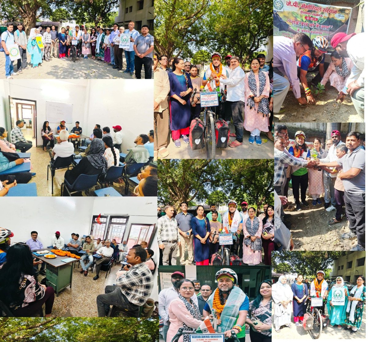 भारतीय योग परिषद में विश्व साइकिल यात्री सोमेन देबनाथ संग संवाद, दिया विश्वबंधुत्व का संदेश