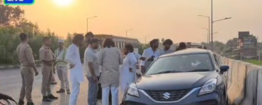 कौशाम्बी में नेशनल हाईवे पर तेज रफ्तार डंपर ने कार को मारी टक्कर, कार क्षतिग्रस्त; चालक फरार