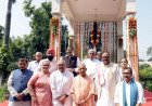 लखनऊ: मुख्यमंत्री योगी आदित्यनाथ ने लाल बहादुर शास्त्री भवन में पूर्व प्रधानमंत्री की प्रतिमा पर अर्पित की पुष्पांजलि