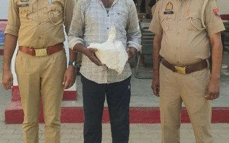 मथुरा पुलिस की अवैध शराब के खिलाफ कार्रवाई: 22 पव्वों के साथ शातिर गिरफ्तार, आबकारी अधिनियम में केस दर्ज