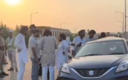 कौशाम्बी में नेशनल हाईवे पर तेज रफ्तार डंपर ने कार को मारी टक्कर, कार क्षतिग्रस्त; चालक फरार