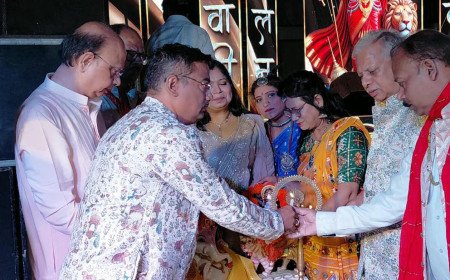 लायंस क्लब और मारवाड़ी सम्मेलन के संयुक्त तत्वावधान में भव्य डांडिया उत्सव संपन्न