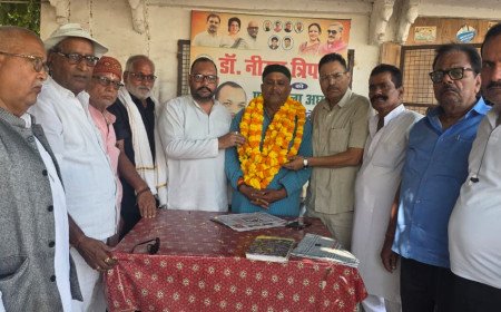 करुण पांडे 'बिन्नू भईया' बने किसान कांग्रेस यूपी पूर्वी जोन के उपाध्यक्ष: कांग्रेस कार्यालय में हुआ जोरदार स्वागत