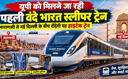 यूपी को मिलने जा रही पहली वंदे भारत स्लीपर ट्रेन, वाराणसी से नई दिल्ली के बीच दौड़ेगी यह हाइटेक ट्रेन