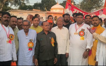 मानिकपुर का ऐतिहासिक बालि बध मेला मिलिट्री ग्राउंड में शुरू: मां ज्वाला देवी धाम से निकली रामादल की झांकी