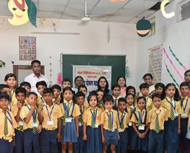 प्रयागराज: 9वें राष्ट्रीय पोषण माह पर बाल वाटिका में पोषण जागरूकता एवं ग्रोथ मॉनिटरिंग कैंप, बच्चों को मिले सेहतमंद रहने के टिप्स