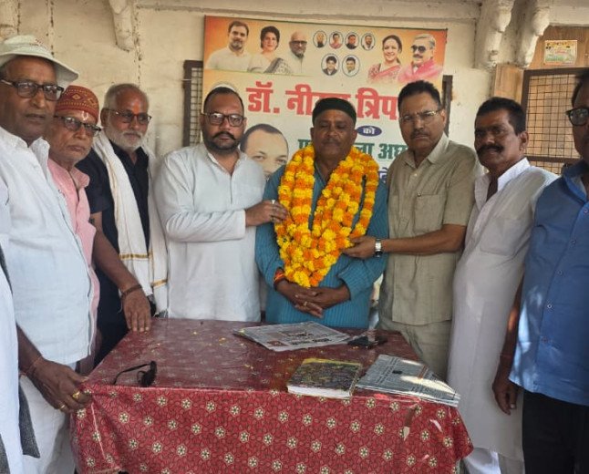 करुण पांडे 'बिन्नू भईया' बने किसान कांग्रेस यूपी पूर्वी जोन के उपाध्यक्ष: कांग्रेस कार्यालय में हुआ जोरदार स्वागत